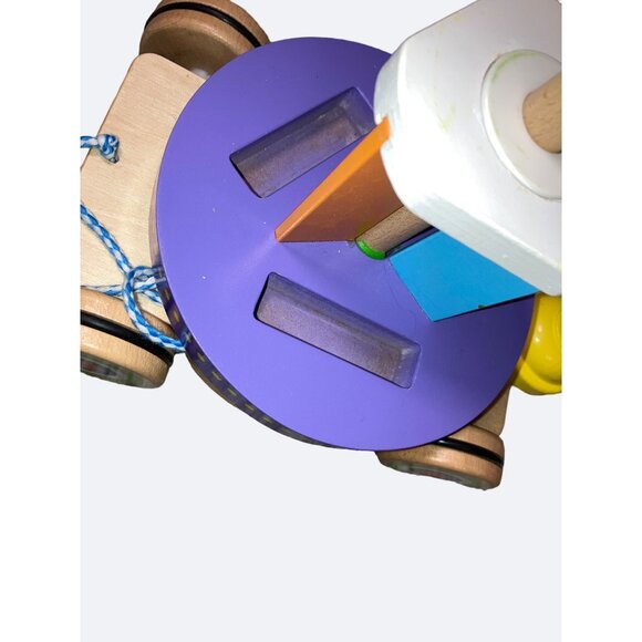 MELISSA & DOUG First Play Wooden Carousel Pull Toy - Picture 7 of 12